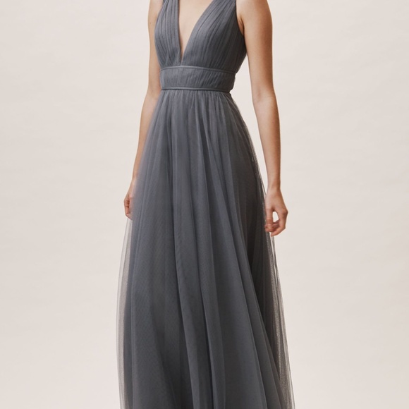 Jenny Yoo Dresses & Skirts - Jenny Yoo/Bhldn Collection Sarita Bridesmaid Dress Gray/Blue